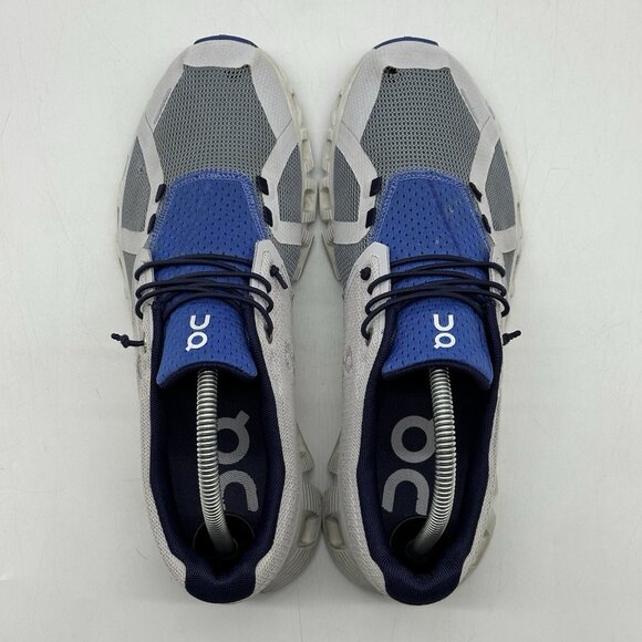 On Cloud 5 Push White Lavender Chambray Mesh Running Shoes Women's Size 9.5 FLAW - Picture 6 of 10